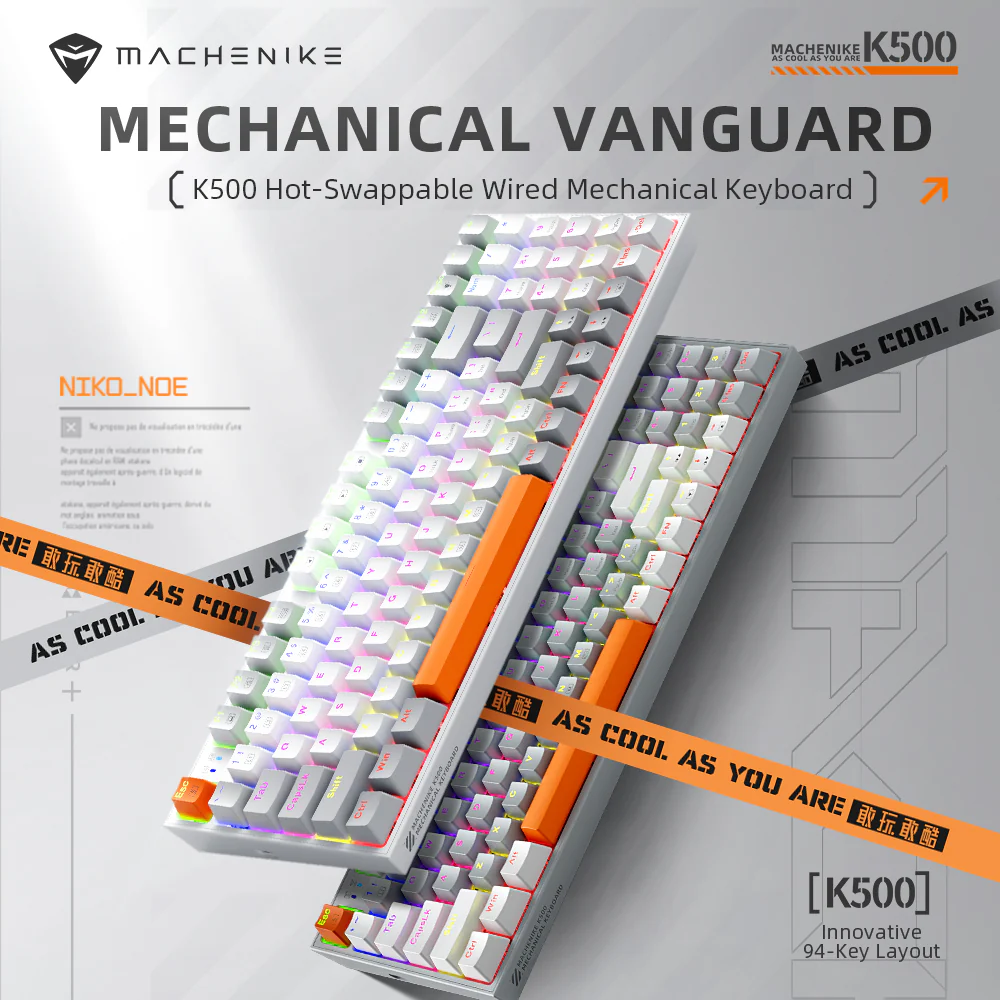 K500-B94 Wired Mechanical Keyboard (Mixed Light) - Image 2
