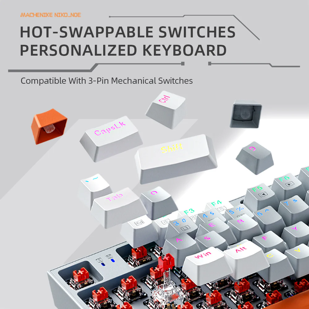 K500-B94 Wired Mechanical Keyboard (Mixed Light) - Image 5