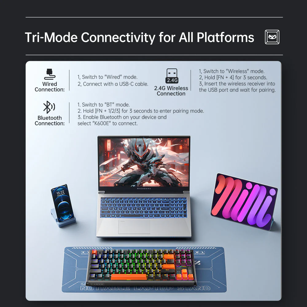 K600E-B87W Mechanical Keyboard - Image 5